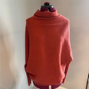 Bluivy Cowl Neck Sweater in Warm Rust